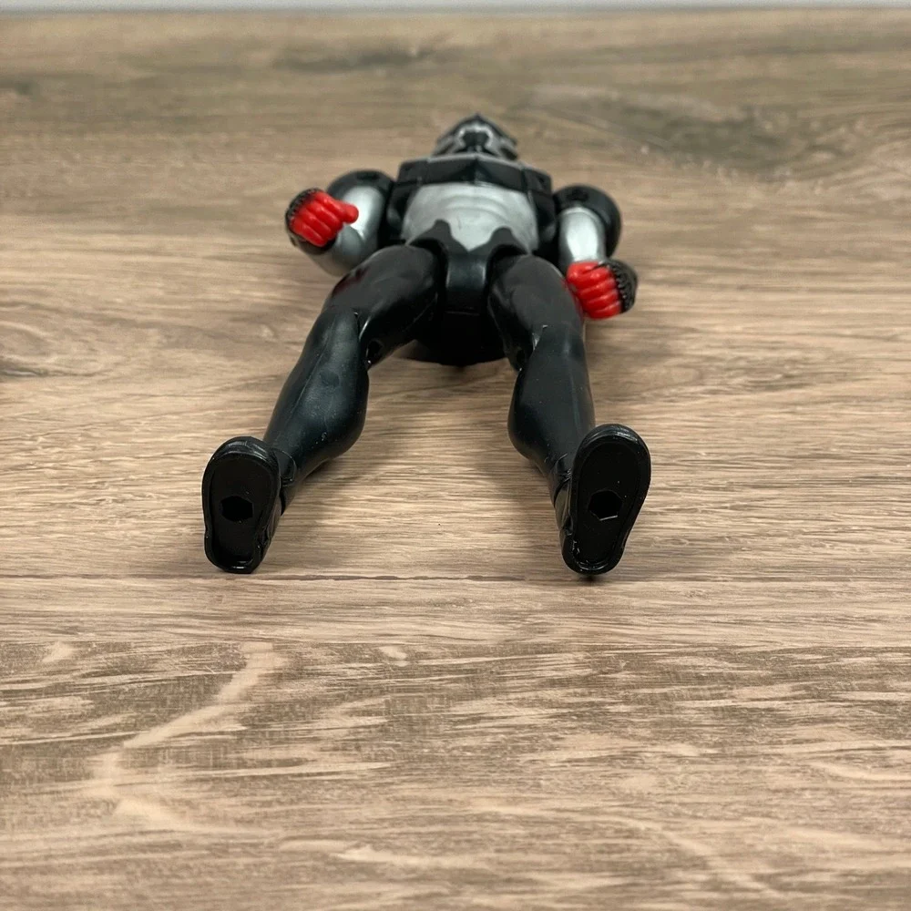 2007 Power Ranger Jungle Fury Bat Ranger Black Silver Action Figure Bandai - Picture 5 of 7